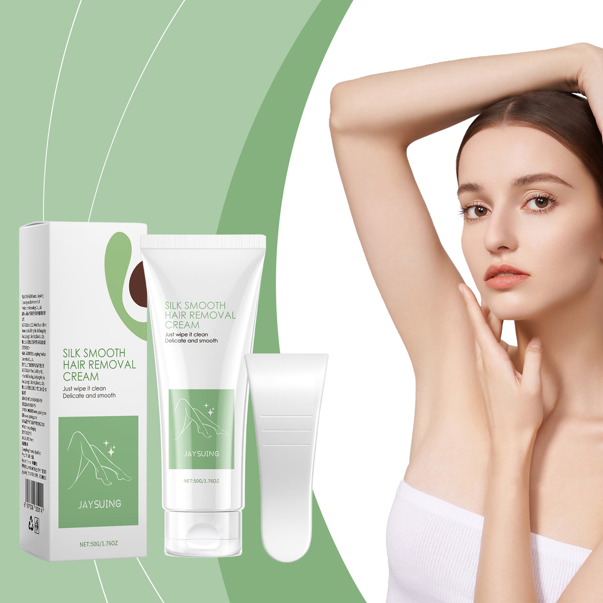 Silky Hair Removal Cream Gentle Hair Removal Hand Hair Armpit Hair Smooth And Delicate Skin Refreshing Hair Removal Cream