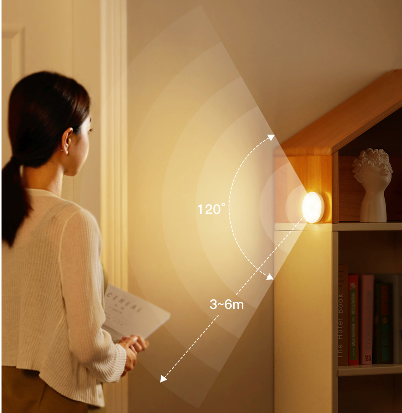 Human body induction lamp intelligent night light LED sound light control charging household wardrobe aisle stairs wiring free
