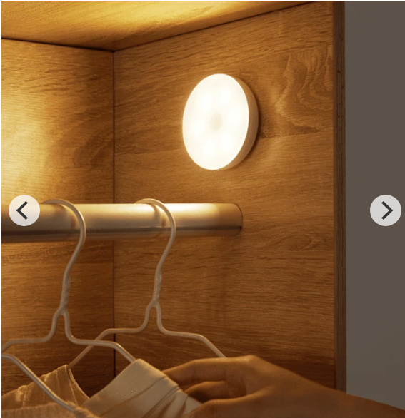 Human body induction lamp intelligent night light LED sound light control charging household wardrobe aisle stairs wiring free