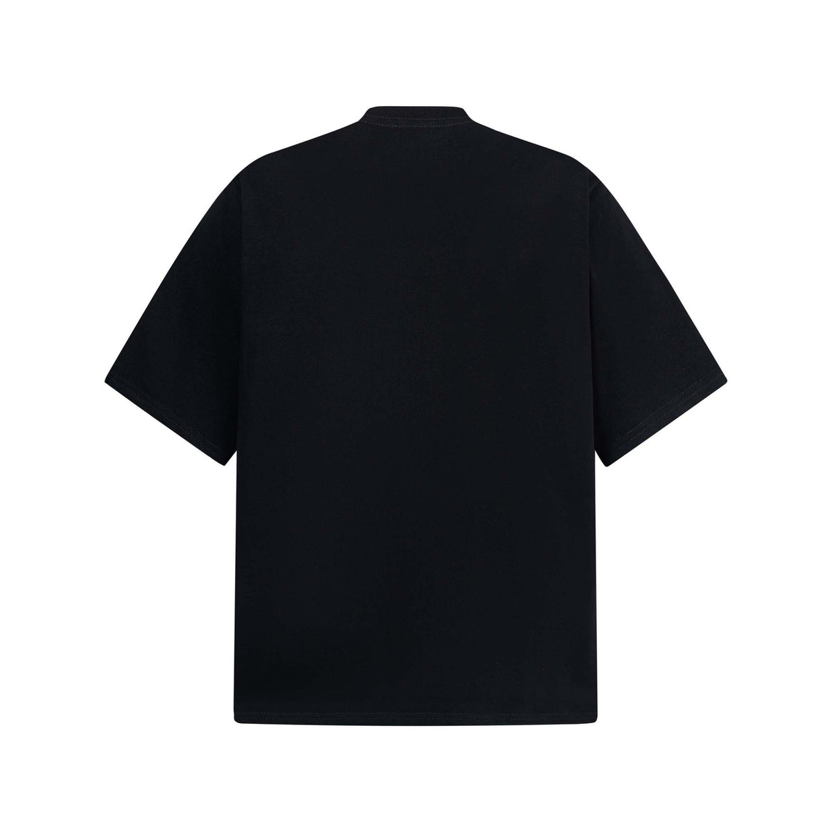 High Street Style Human Shadow Letter Print Short Sleeve T-Shirt Unisex Loose Casual Hip Hop Half Sleeve Tee