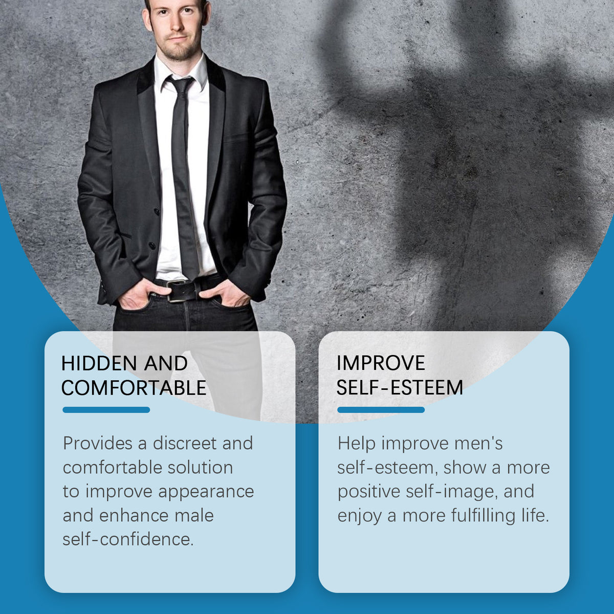 North Moon Men's Body Care Mat Men's Body Care Mat Breathable Anti-Wear Comfortable Material
