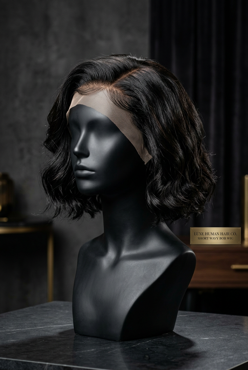 13 * 4 full frontal lace, first tier bob, European and American full human hair wig