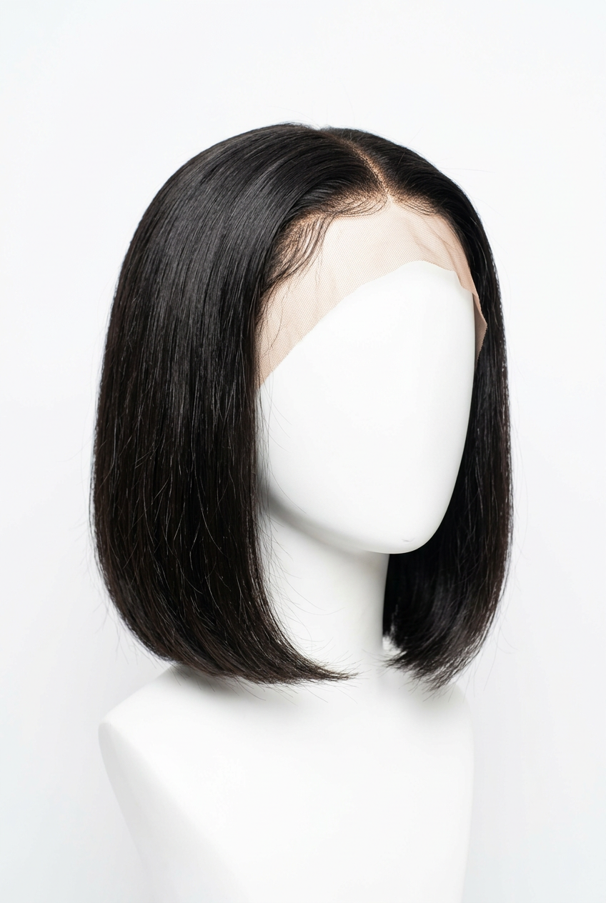 13 * 4 full frontal lace, first tier bob, European and American full human hair wig