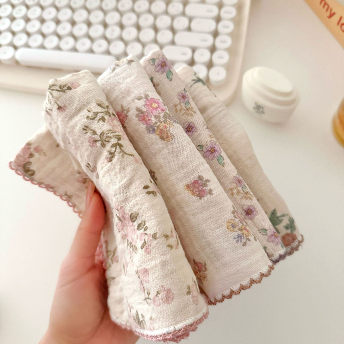 Floral Cotton Towel Set