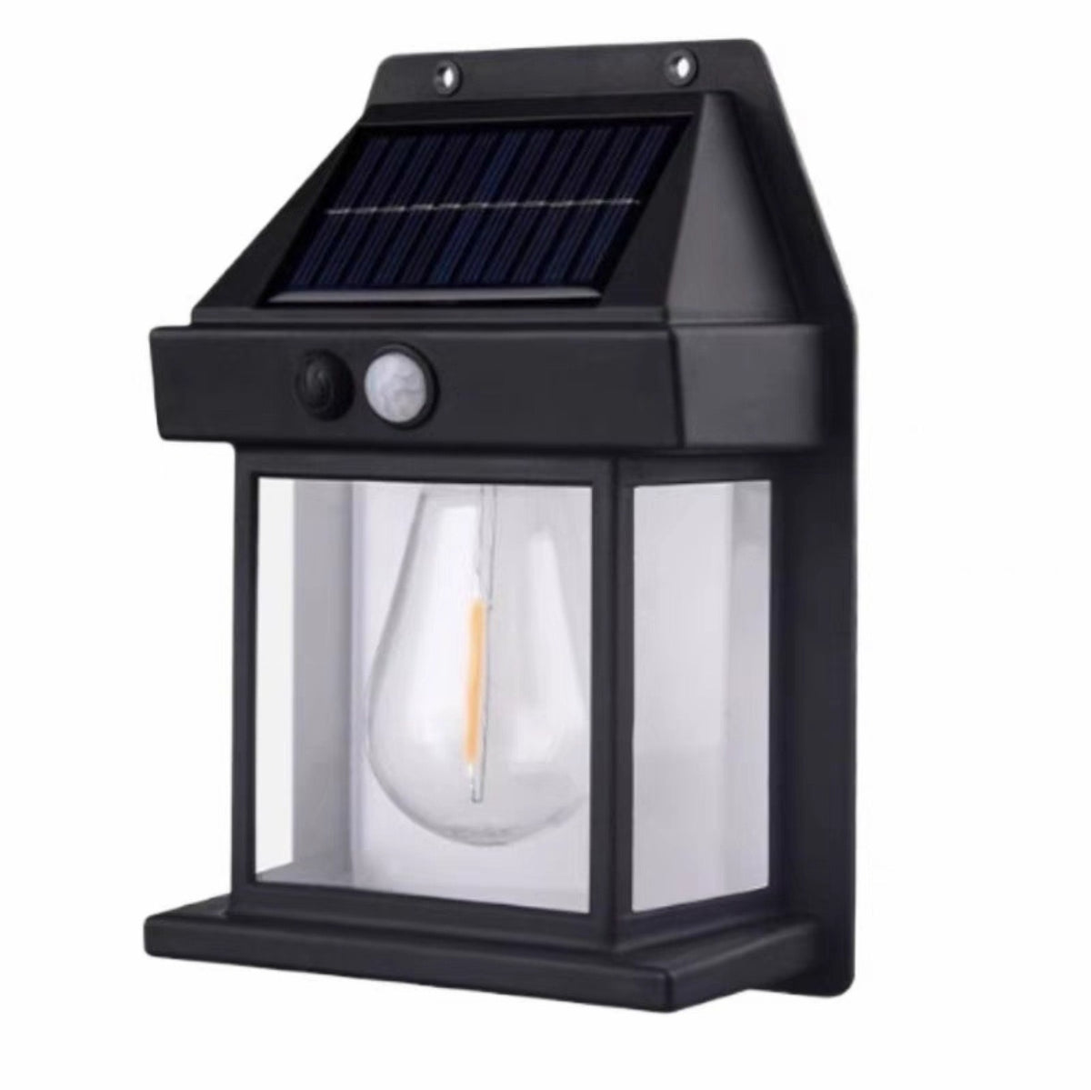 Solar tungsten filament lamp outdoor courtyard wall lamp human body sensing road lamp