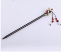 Chinese Women's Hair Stick Vintage Wood Hair Clip Flower Hair Stick Handmade Wood Hair Stick Classic Hair Stick Long Hair Clip