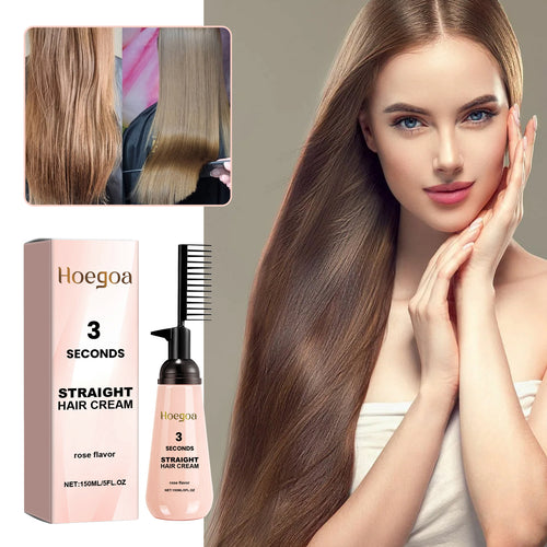 3 Seconds Straight Hair Cream, Light Hair Knot Not Repair Dry, Short-Tempered Bifurcate Embellish Hair Care