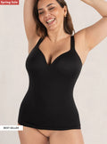 Waist and abdomen with chest cushion seamless knit adjustable shoulder strap vest