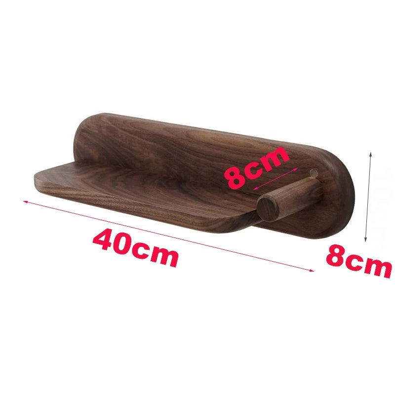 Wall Mount Hair Dryer Holder for Dyson Supersonic Hair Dryer Walnut Beech Wood Hair Dryer Bracket