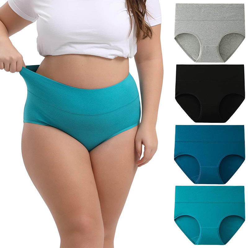 Cotton Underwear Women's Cotton Underwear High Waist Underwear Multi piece Set