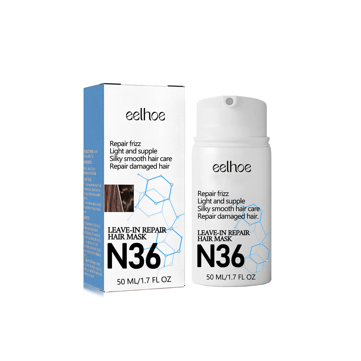 Leavehin Repair Hair Mask, Repair Dry And Frizzy Hair Smooth Smooth Anti-Loss Hair Care Hair Mask