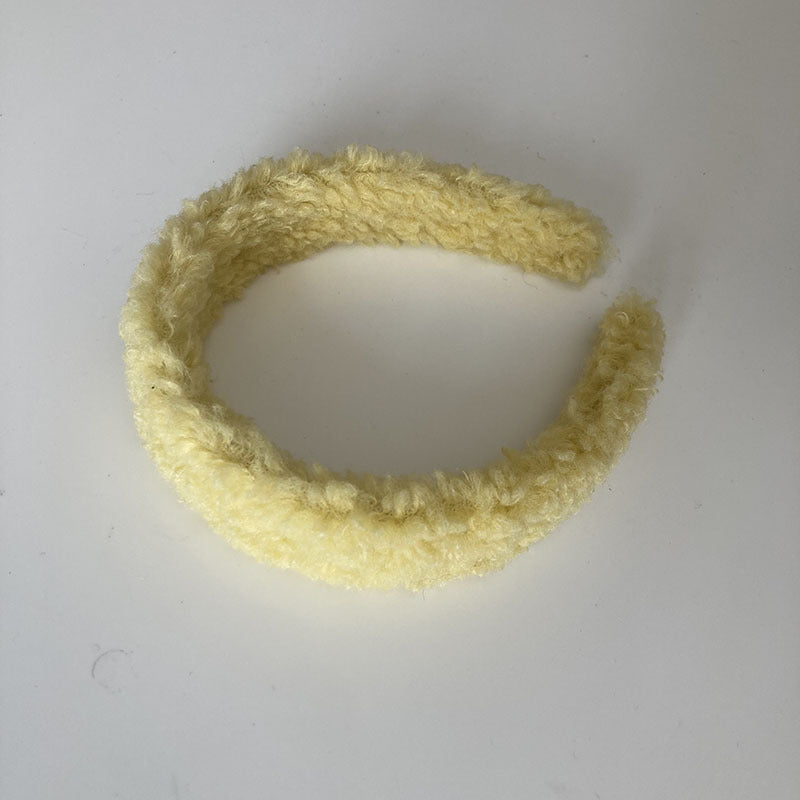Plush headband hair clip