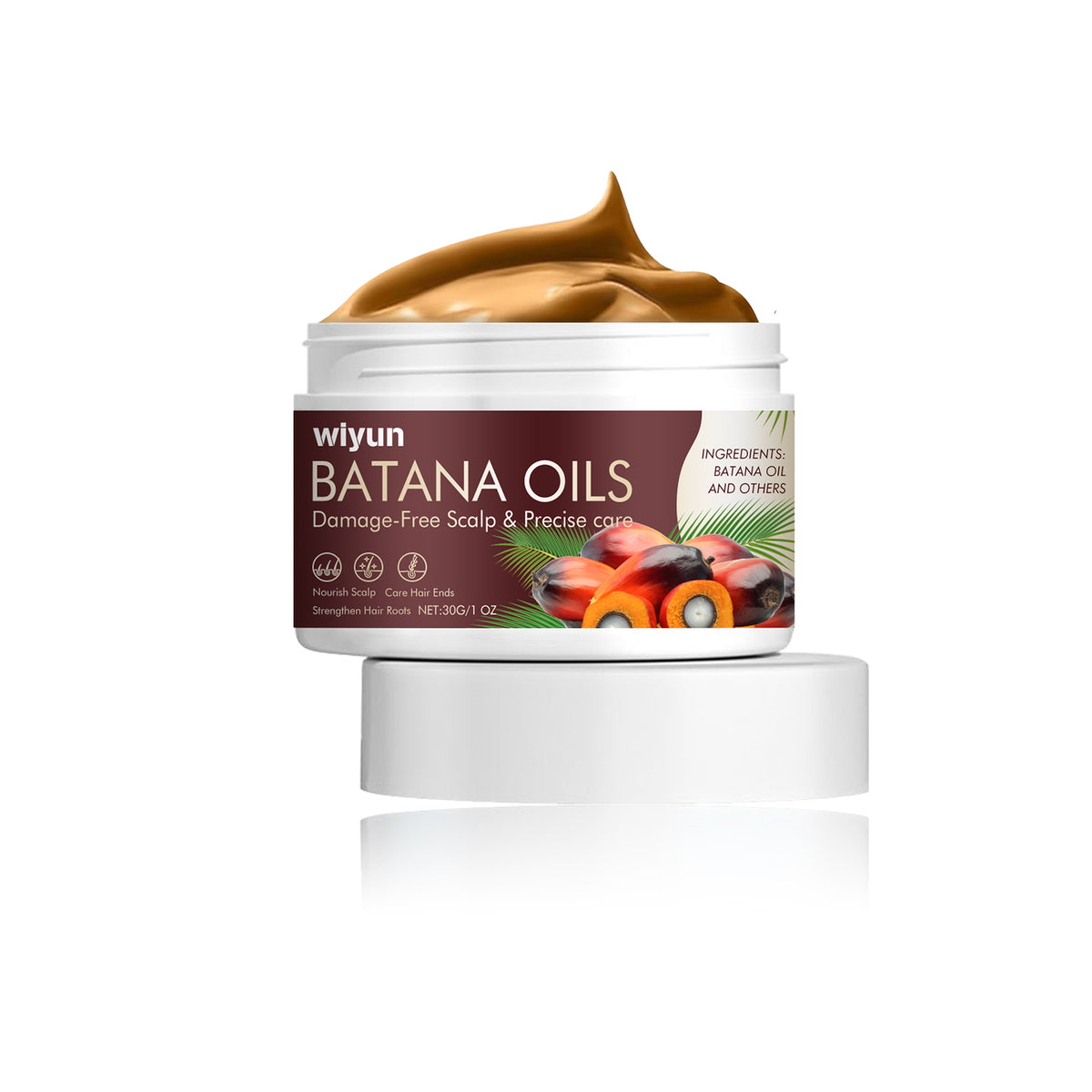 Wiyun Batana Smoothing Hair Mask, Hair Care Repair Hair Hydrating, Smooth And Nourishing Scalp Hair Mask