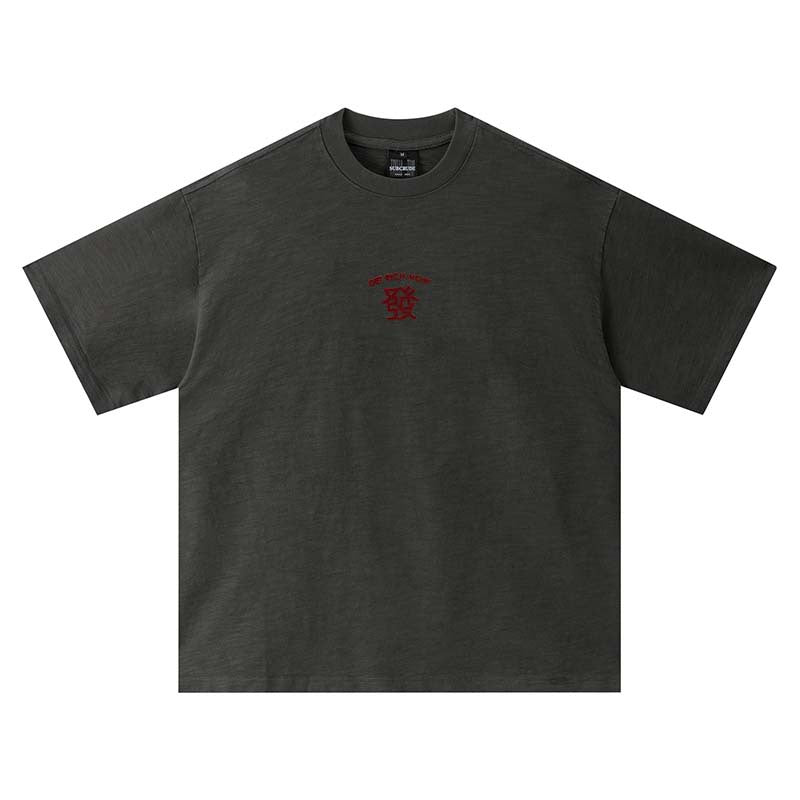 Hair print short sleeved shirt