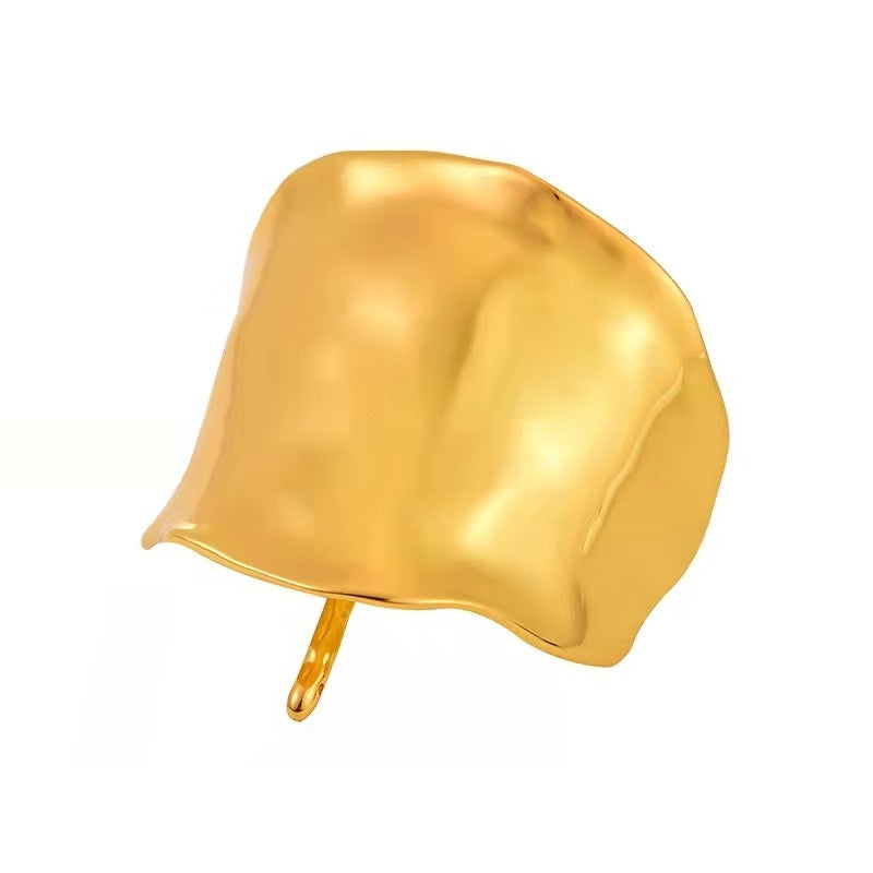 Heavy copper casting concave and convex craft hairpin niche retro hair buckle hair fork hair accessories hairpin
