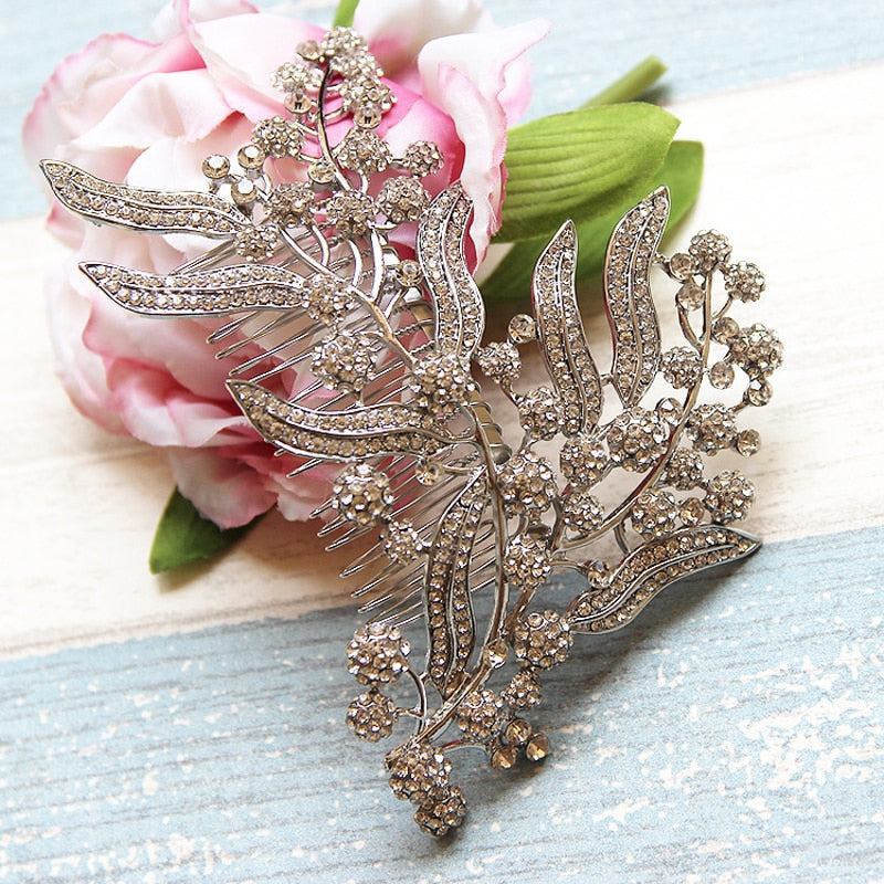 Bridesmaid Hair Comb Women Wedding Hair Accessories Leaves Bridal Headpiece Hair Accessories Wedding Jewelry Bridal Hair Piece