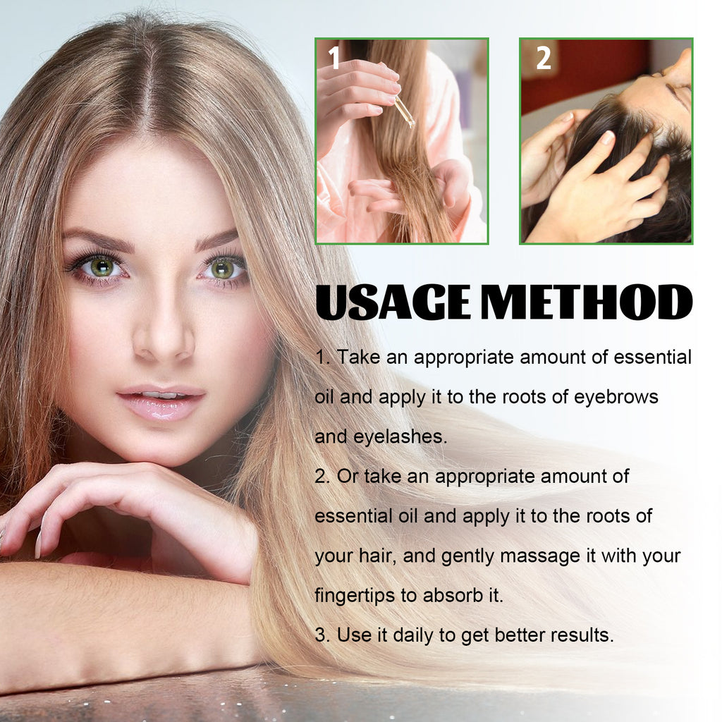 Castor Oil Dense Hair Solution, Moisturizes And Protects Hair Loss Dense And Black Hair Castor Oil Hair Care Essential Oil
