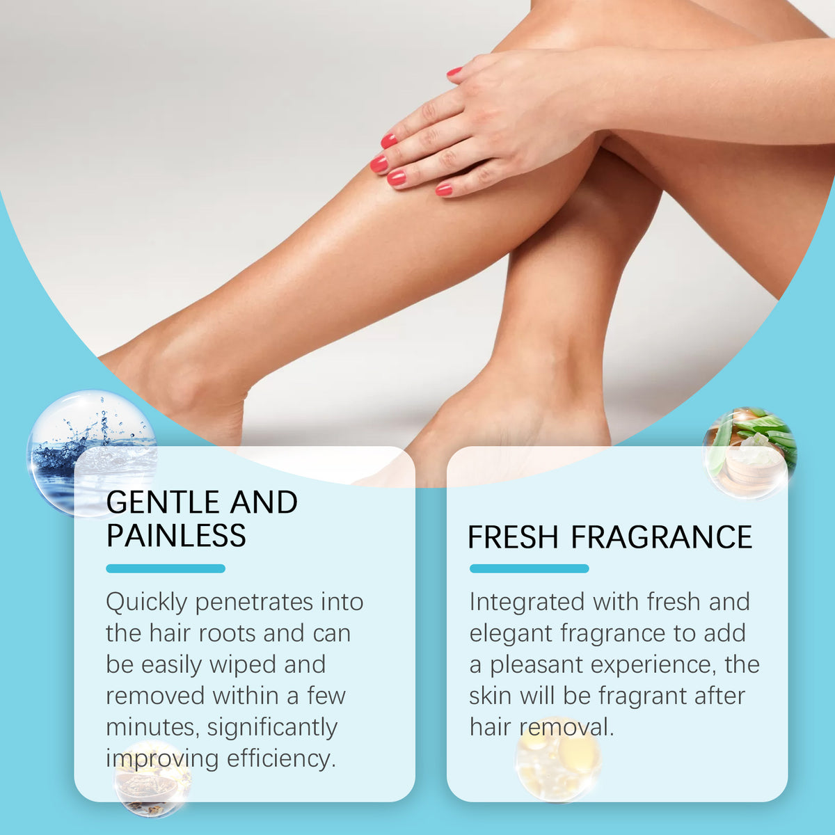 Hair Removal Spray Refreshing Moisturizing Gentle Smooth Hand Hair Leg Hair Skin Gentle Formula Hair Removal Spray