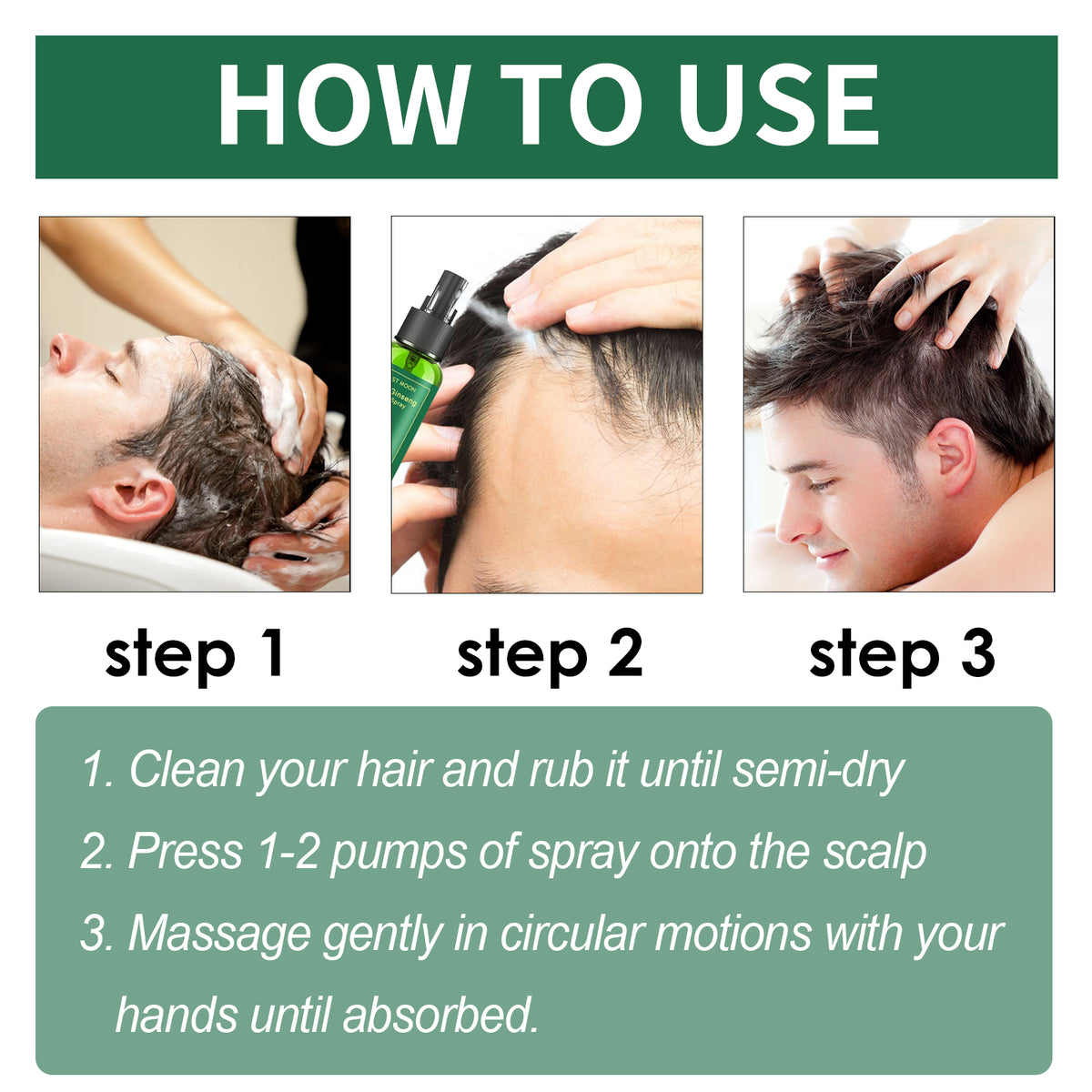 Hair Spray To Prevent Hair Loss, Moisturize, Strengthen And Thicken Hair And Scalp Massage Treatment Spray