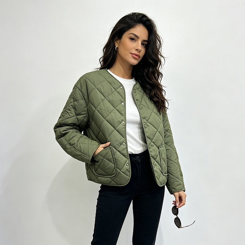 Women's Loose  Diamond Quilted Lightweight Padded Jacket