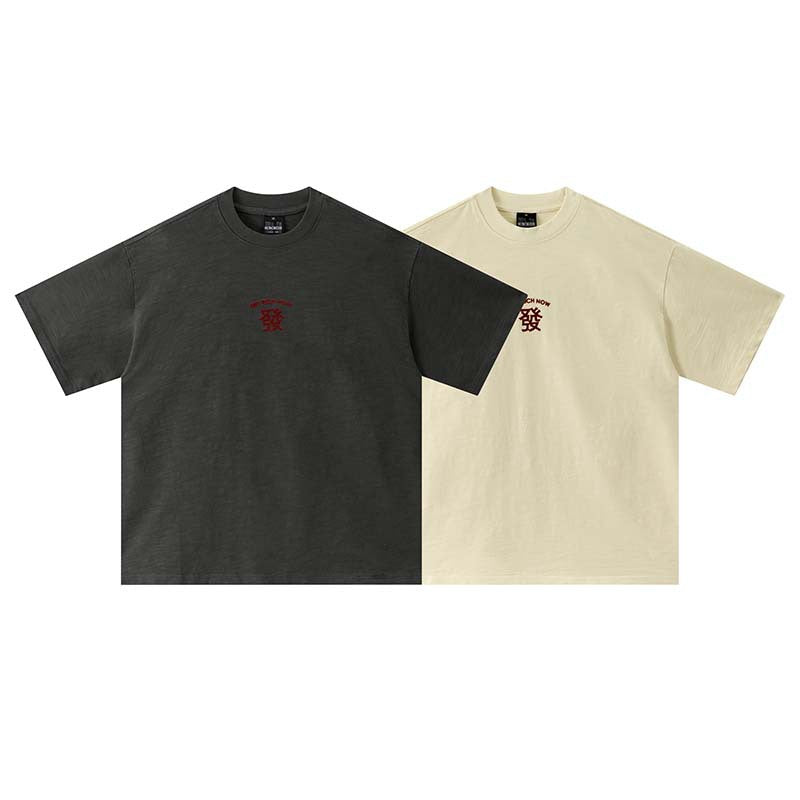 Hair print short sleeved shirt