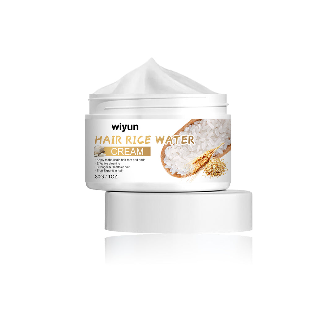 WIYUN Hair Rice Water Cream, Scalp Massage Hydrating And Moisturizing Hair Roots Repair Dry Hair Impetuous Smooth Hair Care