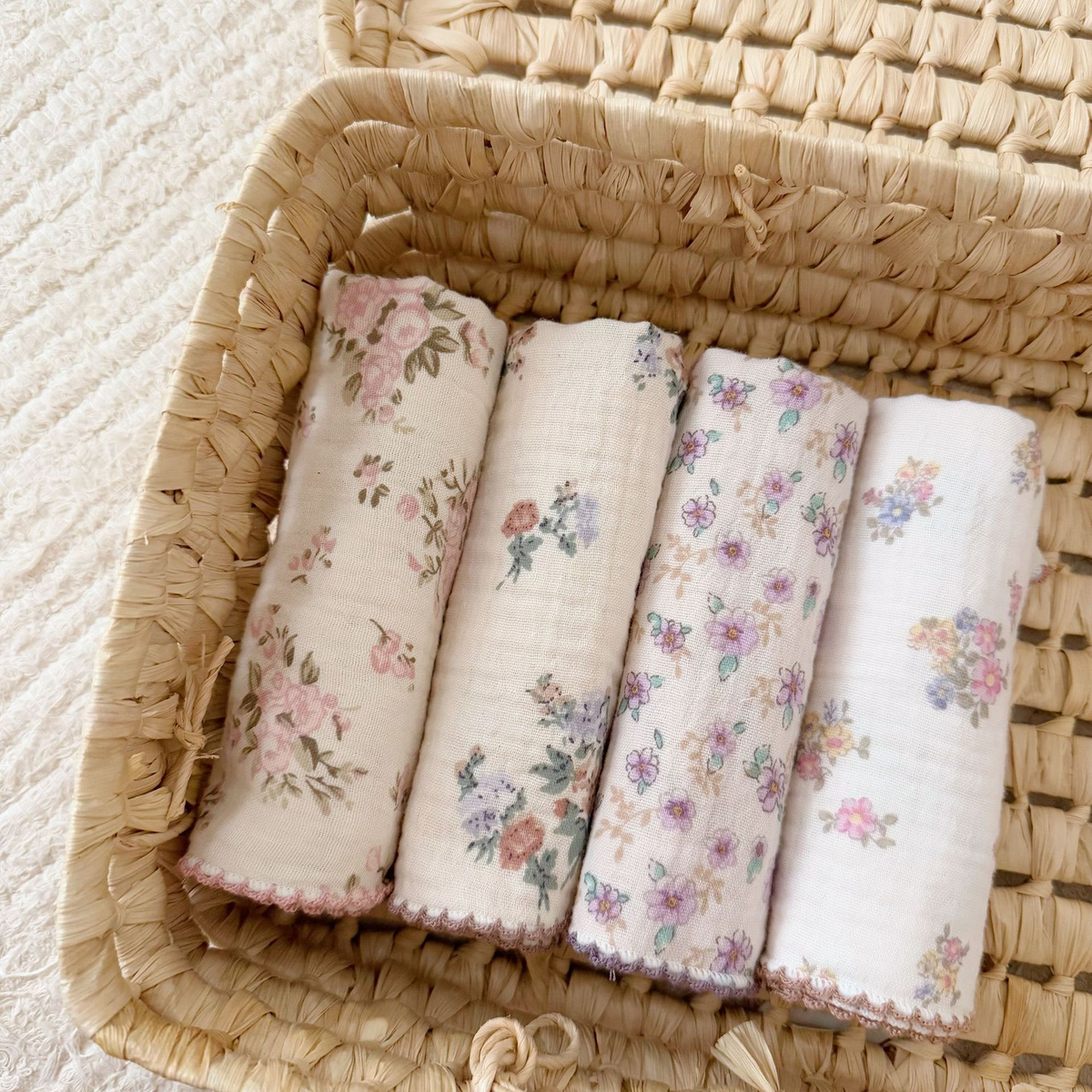 Floral Cotton Towel Set