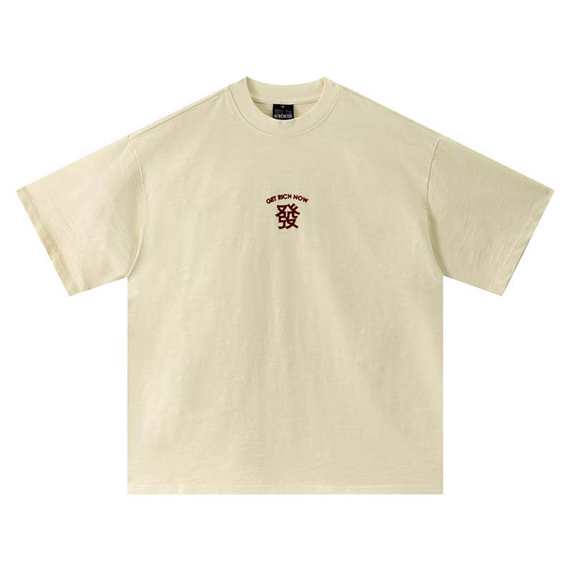 Hair print short sleeved shirt