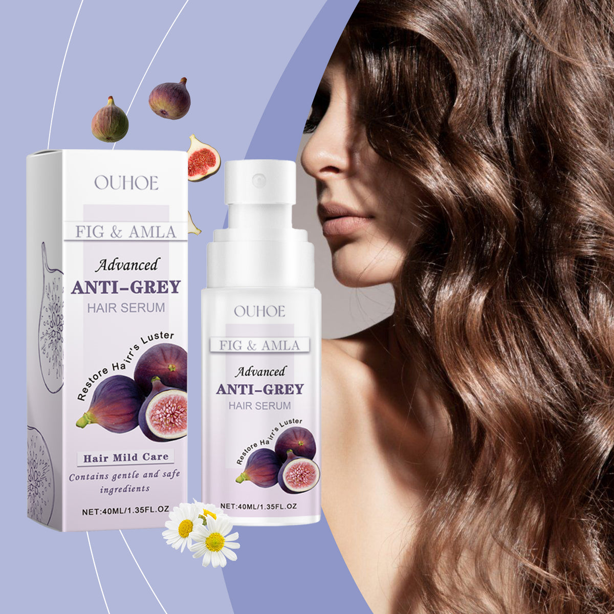 Grey Hair Essence Gentle, Non-Irritating Hair Easy Color Change Moisturizing Soft And Smooth Hair Care Essence