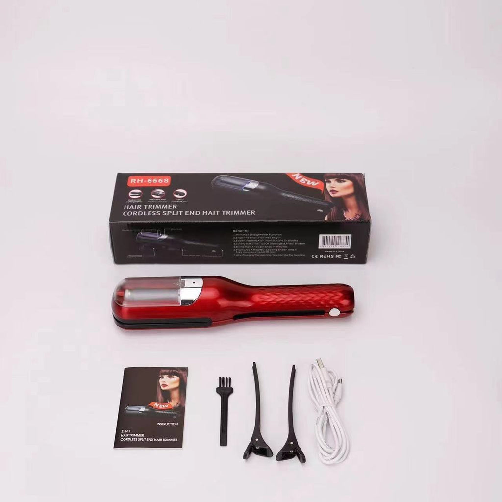 Rechargeable 2-in-1 hair clipper home hair clipper hair split repair device USB charging model