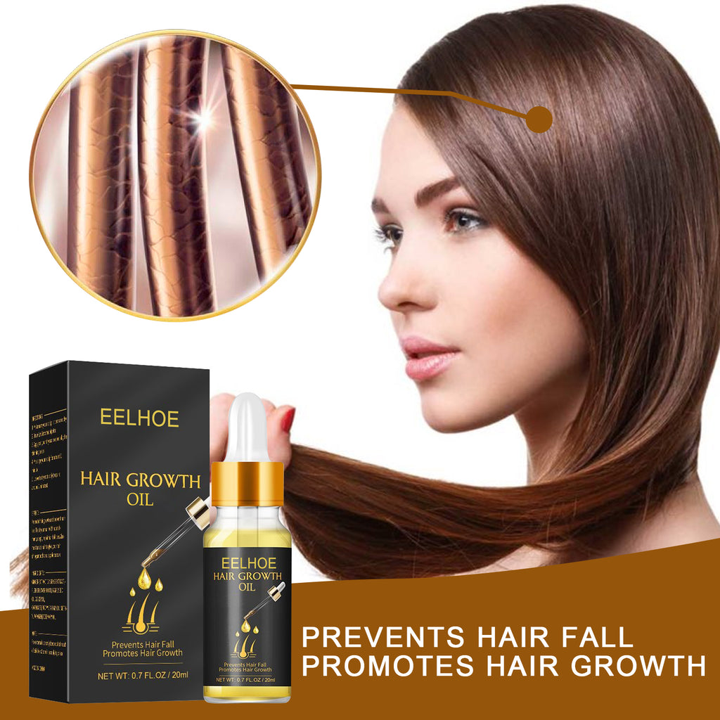 EELHOE Hair Growth Oil, Strengthens And Strengthens Hair Essential Oil Softens And Moisturizes Hair And Thickens Hair Nutrient Solution