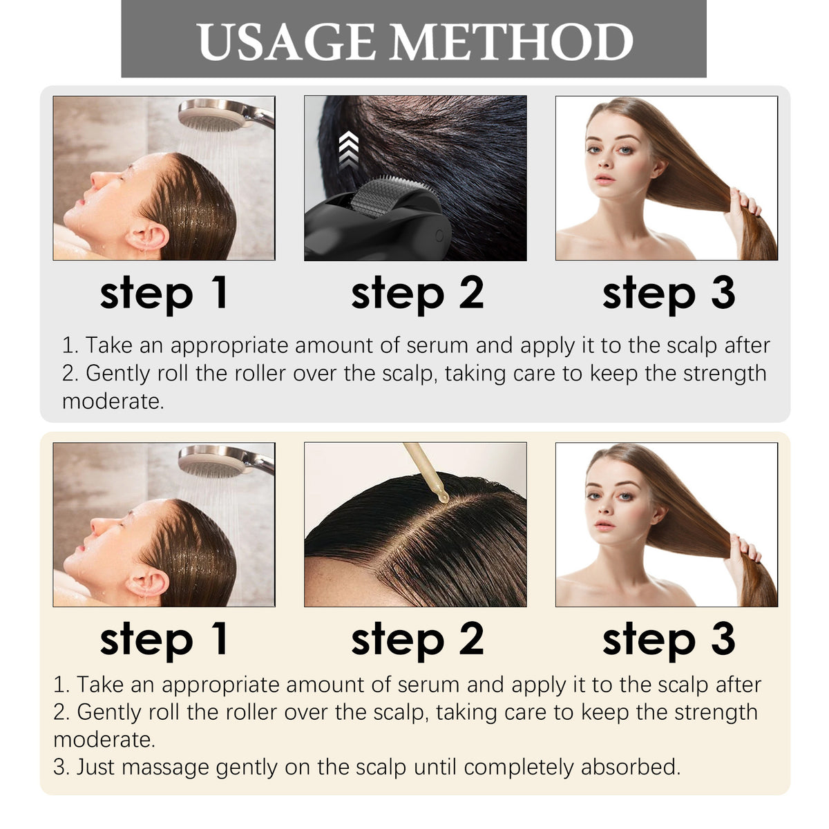 East Moon Boost Hair Serum, Prevent Hair Loss Strengthen Thicken And Nourish Hair Roots Hair Care Serum Set