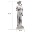 Floor Standing Human Figurine, Outdoor CourtyardIndoor Living Room Decoration, Magnesia Clay Craft Ornament