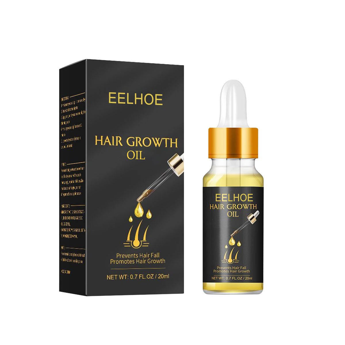 EELHOE Hair Growth Oil, Strengthens And Strengthens Hair Essential Oil Softens And Moisturizes Hair And Thickens Hair Nutrient Solution
