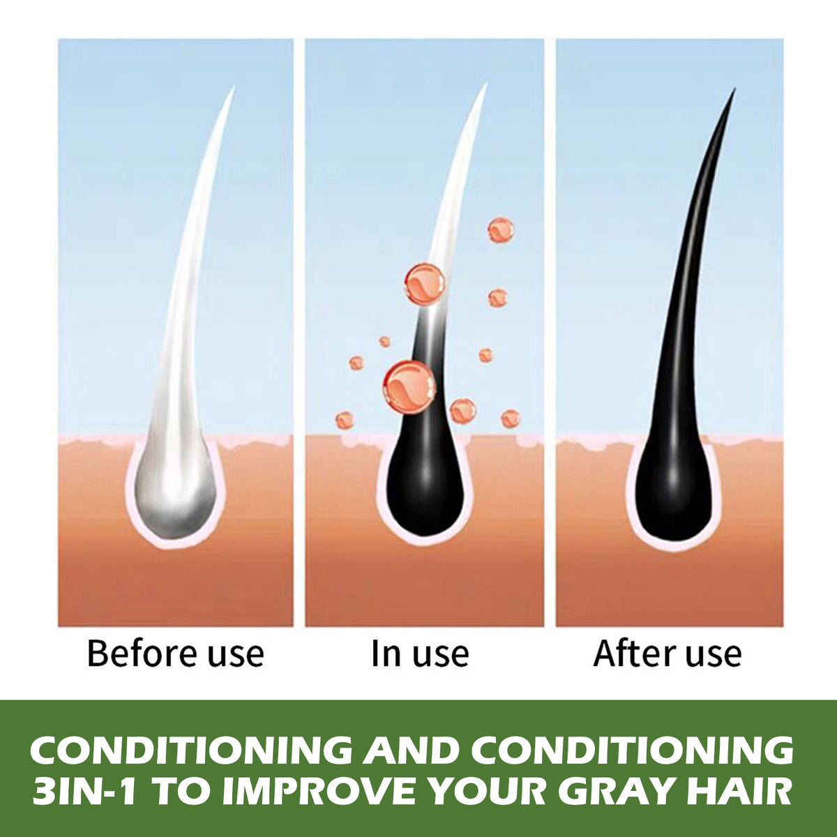 Plant Bubble Hair Natural Black Hair Dark Hair Hair Care Easy Color Lasting Mild Not Irritating