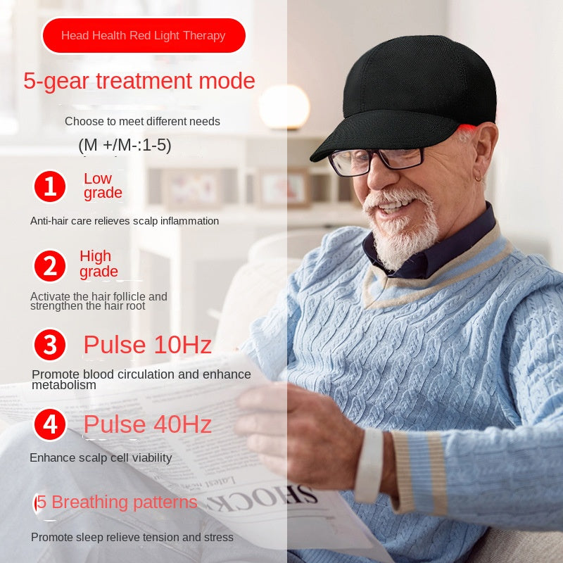Red Light Infrared Phototherapy Cap for Hair Growth and Anti-Hair Loss, Red Light Cap Hair Care Device Hair Regrowth Instrument PCBA
