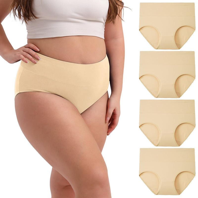 Cotton Underwear Women's Cotton Underwear High Waist Underwear Multi piece Set