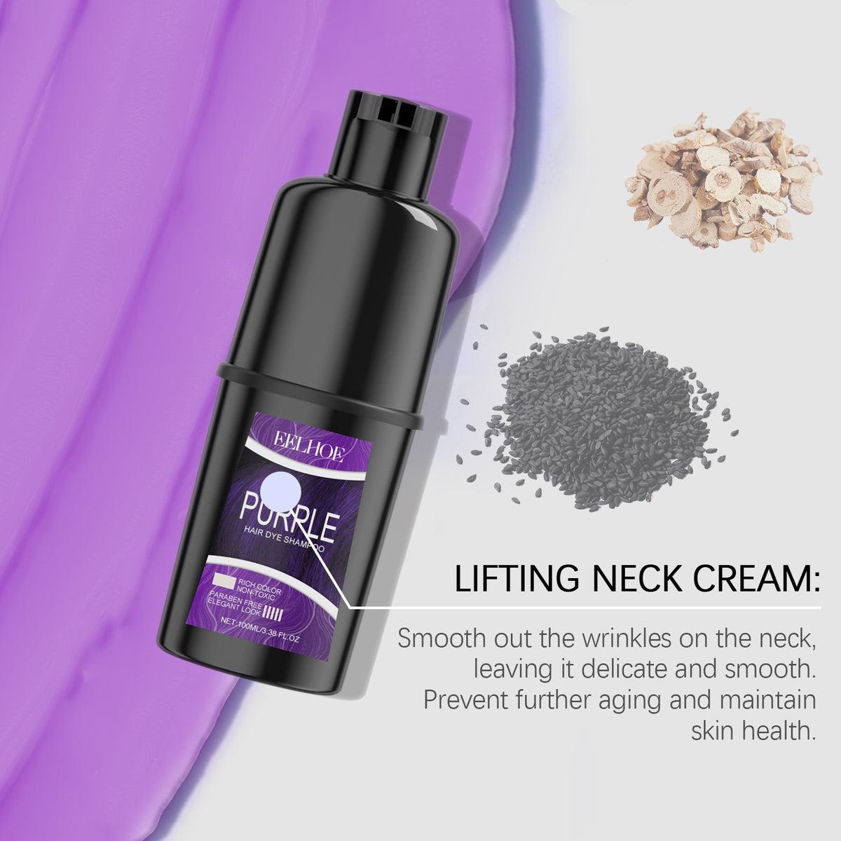 Hair Dye Shampoo, Hair Dye Shampoo Herbal Extract Maintenance Lasting Color Healthy Hair Dye