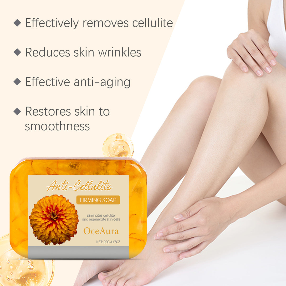 OceAura Bath Skin Care Soap Body Cleansing Moisturizing Moisturizing Soft And Smooth Skin Bath Products