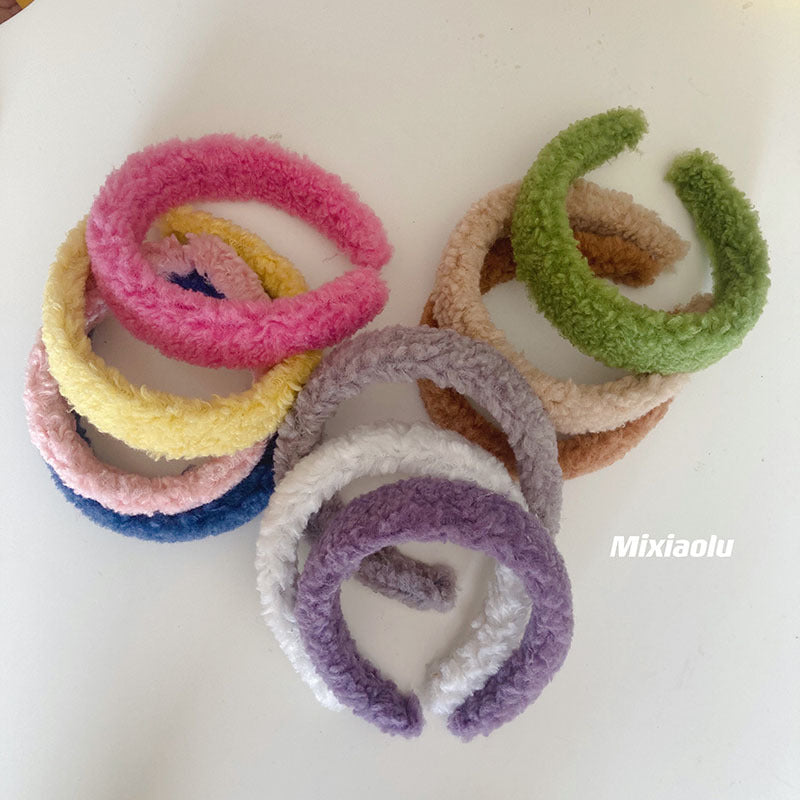 Plush headband hair clip