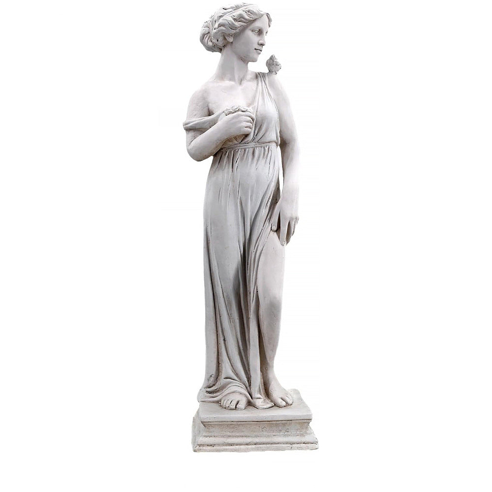 Floor Standing Human Figurine, Outdoor CourtyardIndoor Living Room Decoration, Magnesia Clay Craft Ornament