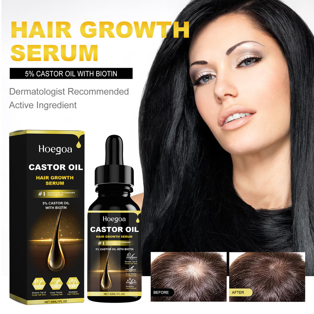 HOEGOA Hair Growth Serum, Dense Hair Repair Dry And Irritated Hair Moisturizing Hair Dense Hair Care Essential Oil