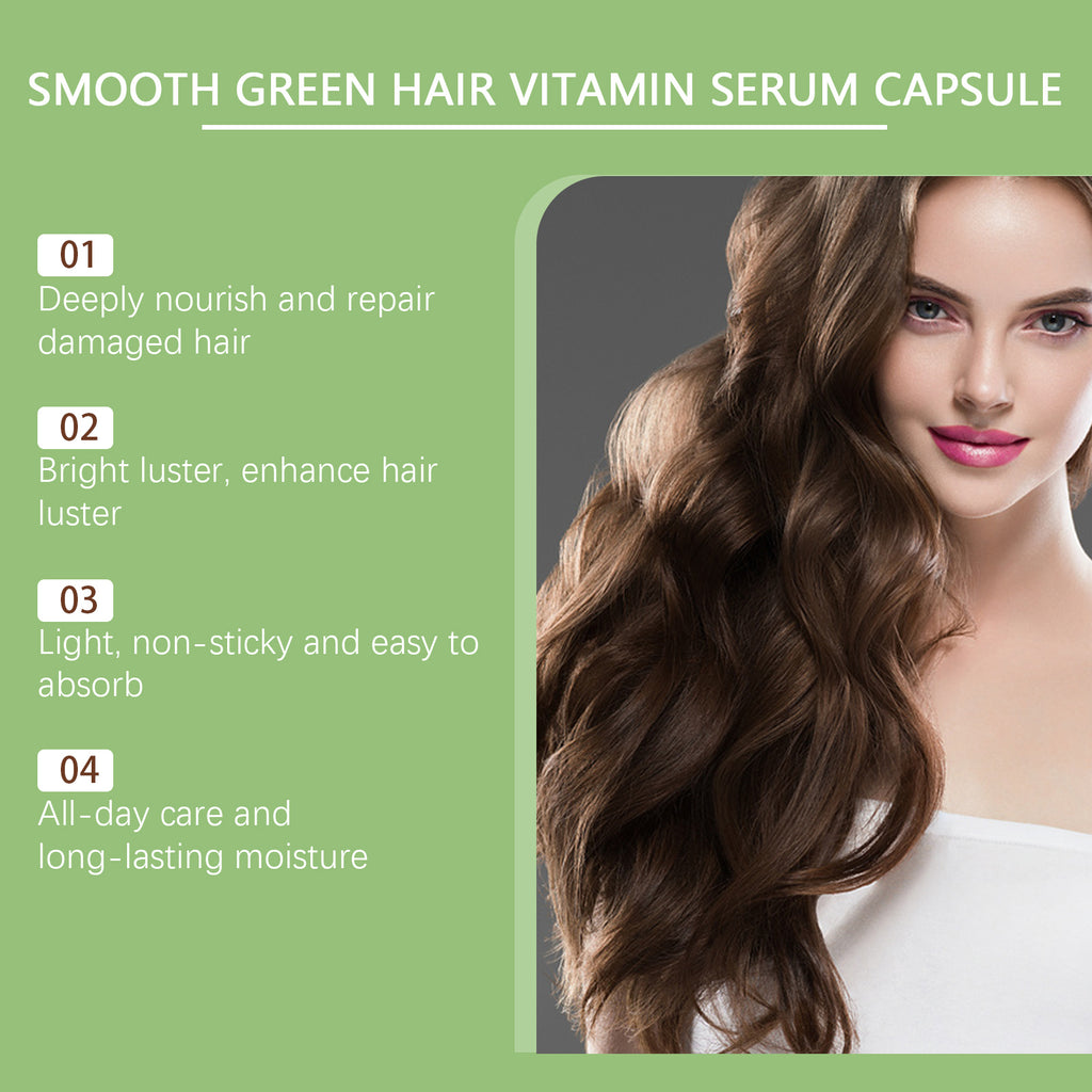EELHOE Hair Essential Oil Treatment Capsule Hair Nutrition Relief Dry And Smooth Hair And Scalp Massage Essential Oil
