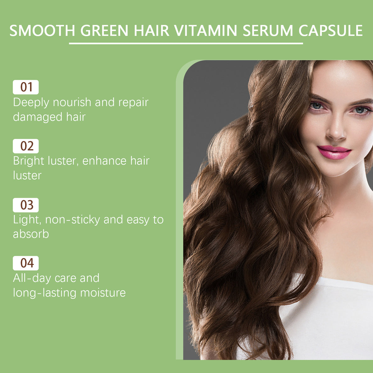 EELHOE Hair Essential Oil Treatment Capsule Hair Nutrition Relief Dry And Smooth Hair And Scalp Massage Essential Oil