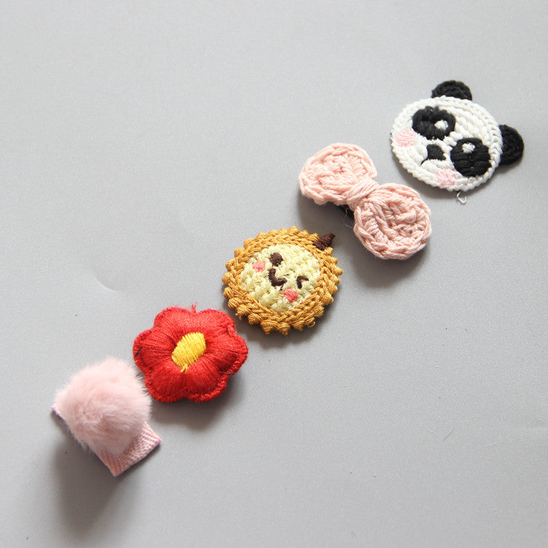 Children's Girls Hair Clip Headwear Crown Korean Little Princess Hair Ornaments Baby Hair Clip Set