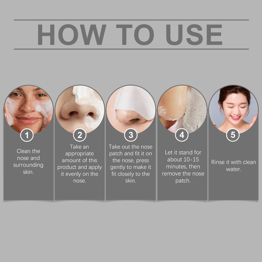 Hoygi Blackhead Nose Mask Set Gently Cleanses Blackheads Without Tight, Delicate Pores And Moisturizing Nose Mask