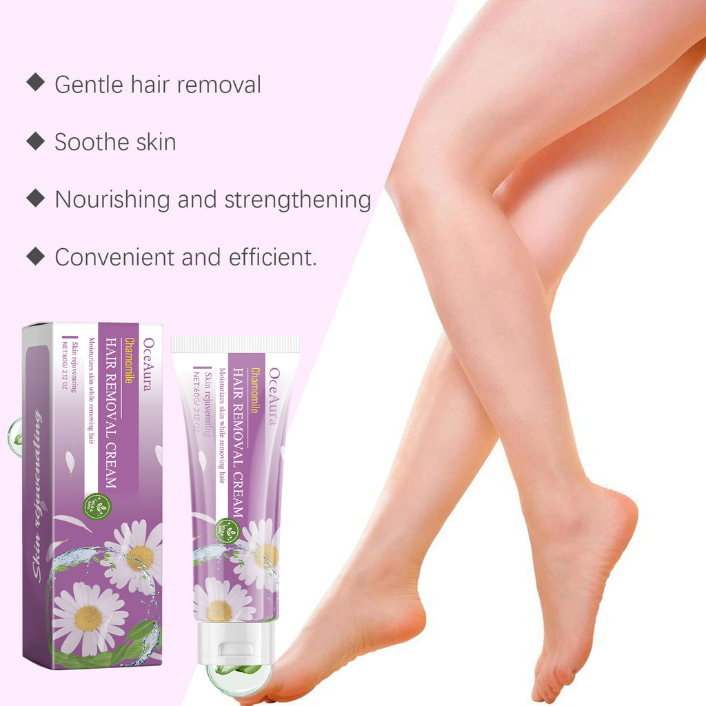 OceAura Hair Removal Cream Full Body Leg Hair Armpit Hair Gentle Cleansing Smooth Body Skin Gentle Moisturizing Hair Removal Cream