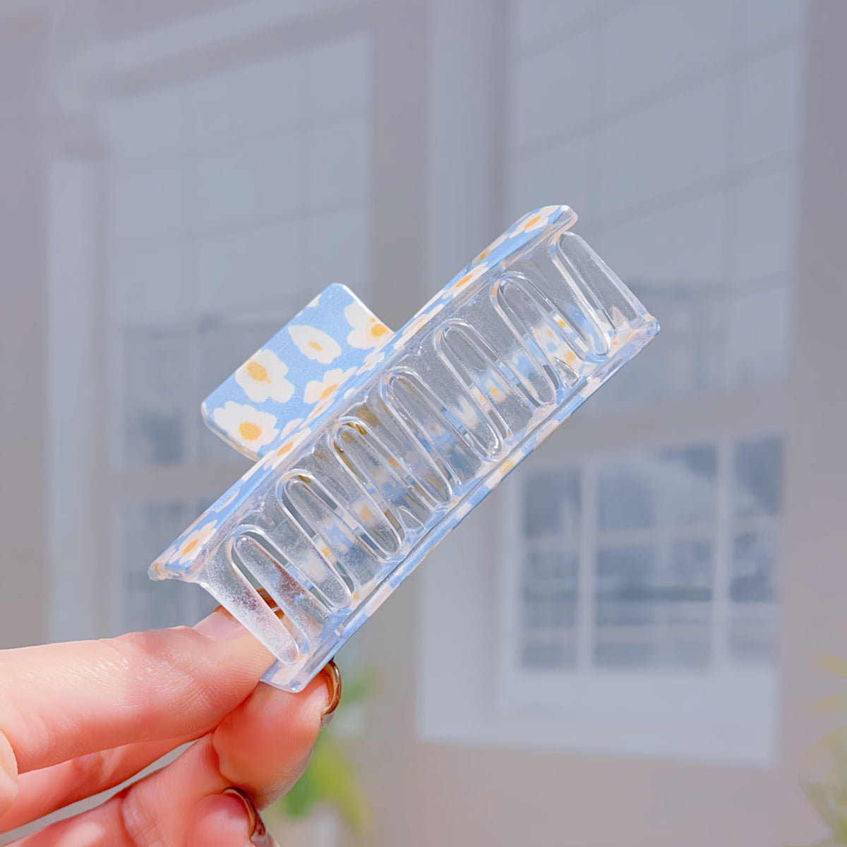 Pressed Flower Claw Clips