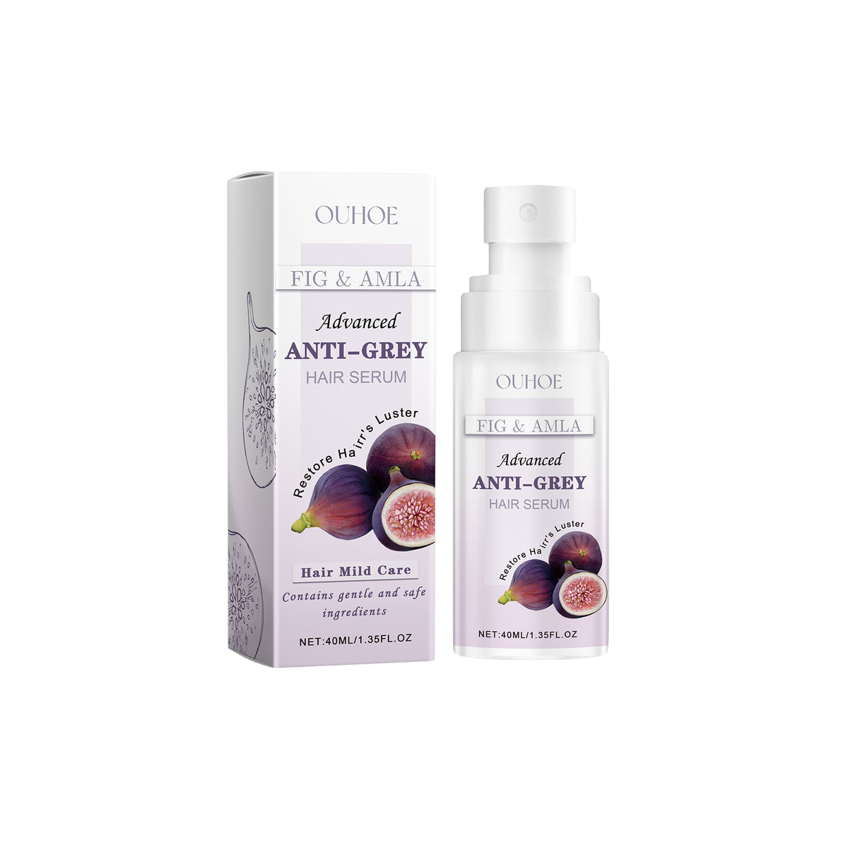 Grey Hair Essence Gentle, Non-Irritating Hair Easy Color Change Moisturizing Soft And Smooth Hair Care Essence