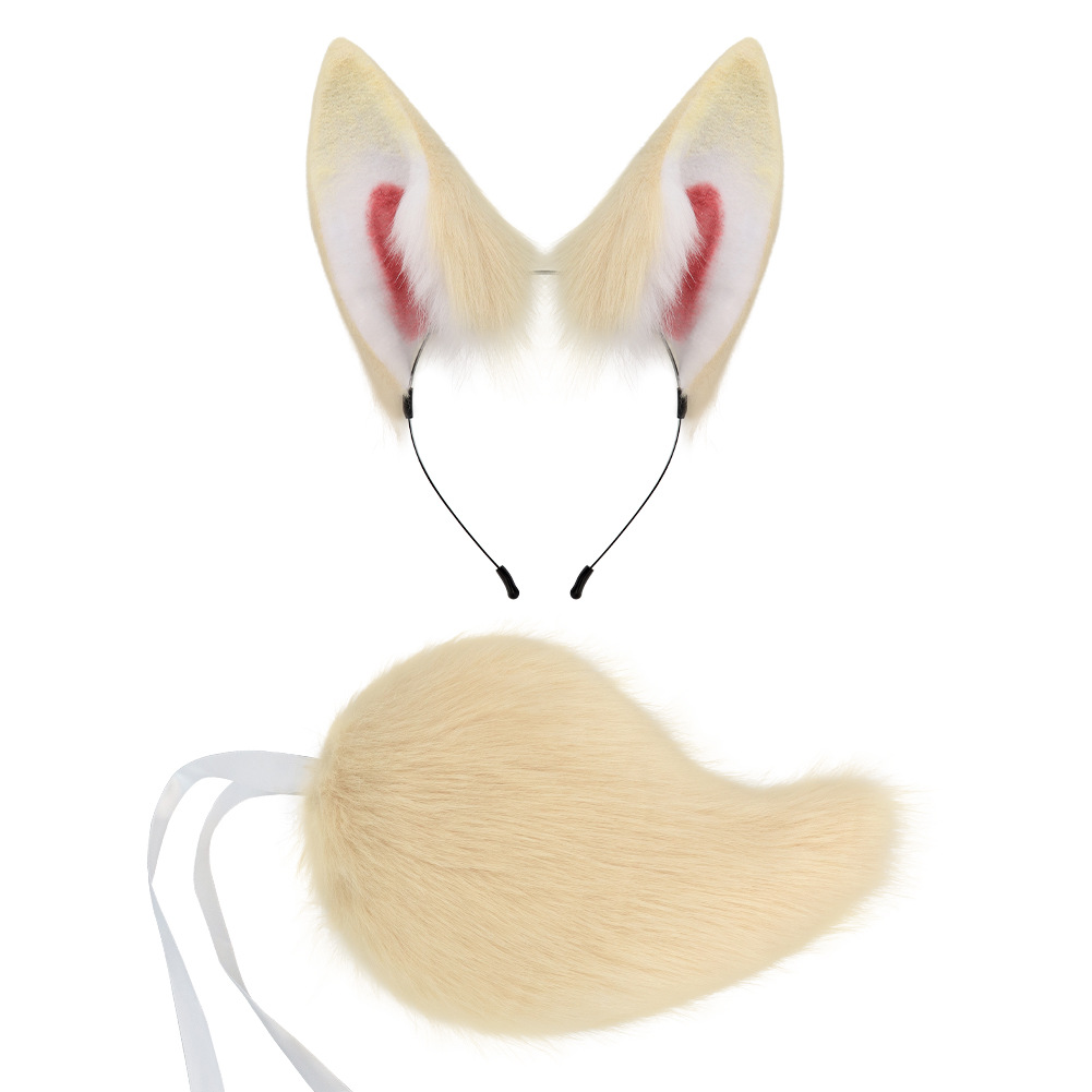 Non-Human StyleEars and Tail Set Cosplay Plush Animal Ears and Tail Rabbit Ears Headband
